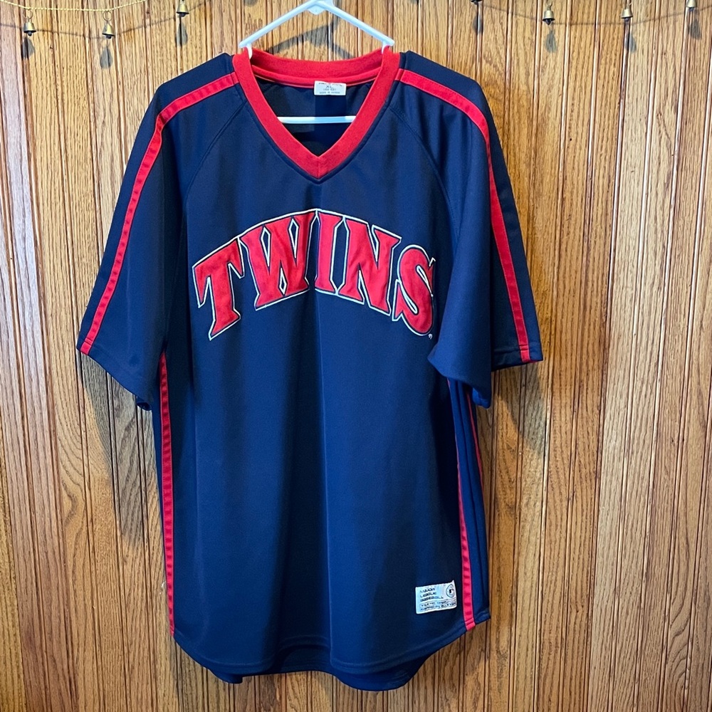 Minnesota Twins Men’s Pullover Blue Red Jersey Shirt